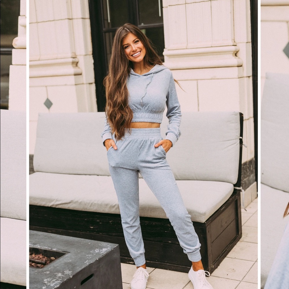 Velvet Jogger Set